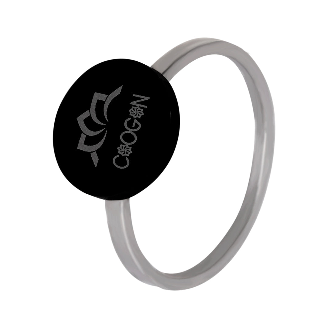 Bague en acier Logo Chogan N° BIGAM019