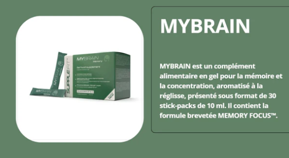 MYBRAIN - complément alimentaire en gel pour la mémoire et la concentration - 300 ml